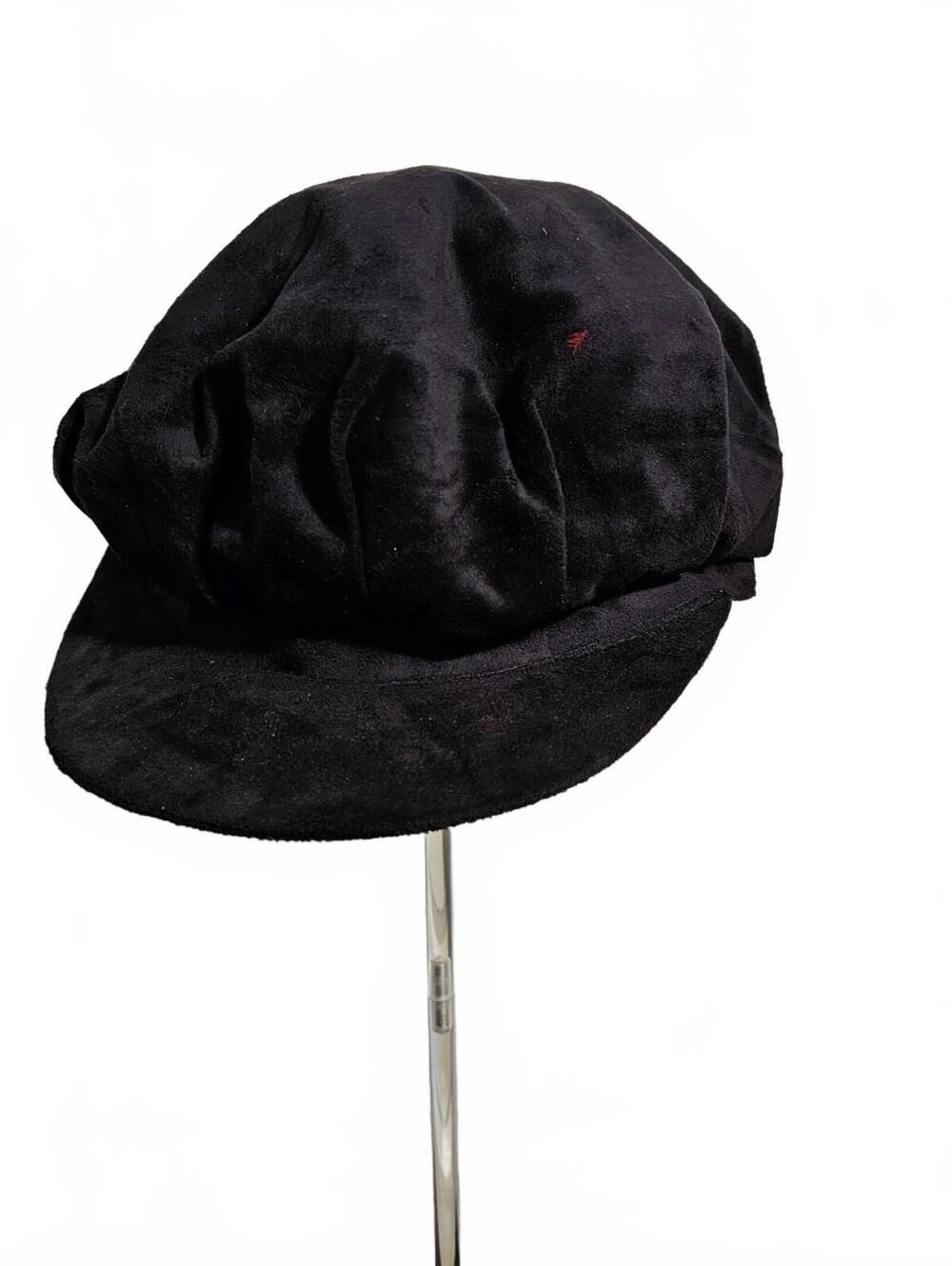 Ben Berger Black Velvet Newsboy Cap